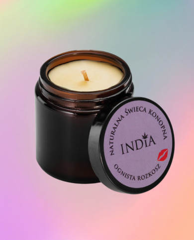 India Cosmetics - Hanfkerze Feuriger Genuss